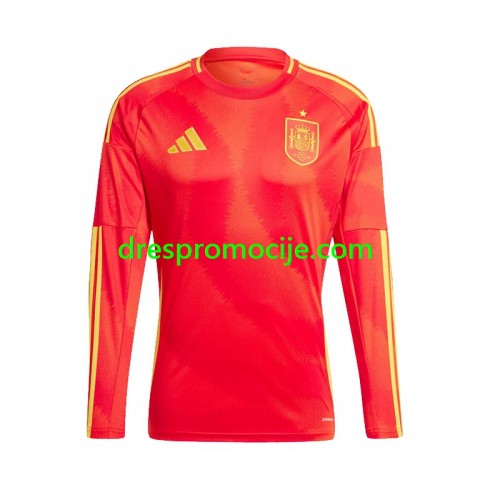Španjolska Dres Domaći Euro 2024 Dugim Rukavima Španjolska Dres Domaći Euro 2024 Dugim Rukavima